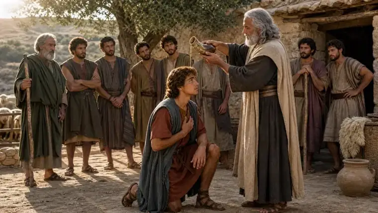 Samuel anoints David